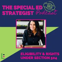 Special Education Strategist: Expert Advice for IEPs, 504 Plans, Dyslexia, Parent Advocacy, Learning Disabilities, Executive Function, Dysgraphia, ADHD, Autism, Neurodivergent artwork