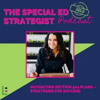 Special Education Strategist: Expert Advice for IEPs, 504 Plans, Dyslexia, Parent Advocacy, Learning Disabilities, Executive Function, Dysgraphia, ADHD, Autism, Neurodivergent artwork