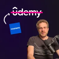 Code & Curiosity by Maximilian Schwarzmüller artwork