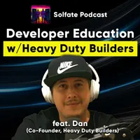 Solfate Podcast - Interviews with blockchain founders/builders on Solana artwork