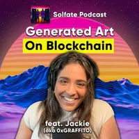Solfate Podcast - Interviews with blockchain founders/builders on Solana artwork