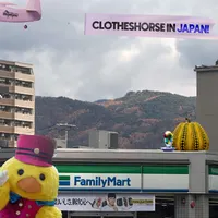 Clotheshorse with Amanda Lee McCarty artwork