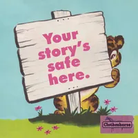 Clotheshorse with Amanda Lee McCarty artwork
