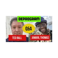 DeProgram with Ted Rall and Jamarl Thomas artwork