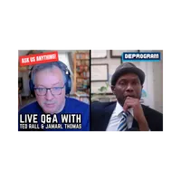 DeProgram with Ted Rall and Jamarl Thomas artwork