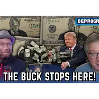 DeProgram with Ted Rall and Jamarl Thomas artwork