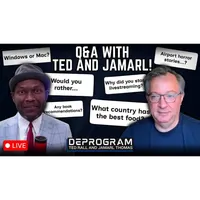 DeProgram with Ted Rall and Jamarl Thomas artwork