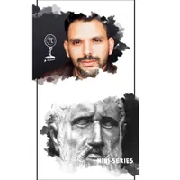 Professor P with Dr.Peykar artwork