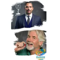Professor P with Dr.Peykar artwork