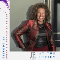 At the Podium with Patrick Huey artwork