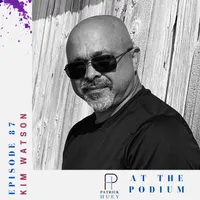 At the Podium with Patrick Huey artwork