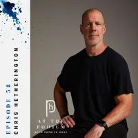 At the Podium with Patrick Huey artwork