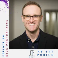 At the Podium with Patrick Huey artwork