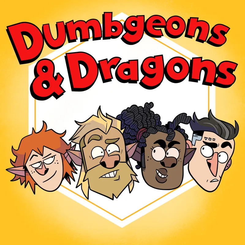 Dumbgeons and Dragons: A funny, rules-light D&D actual play podcast artwork