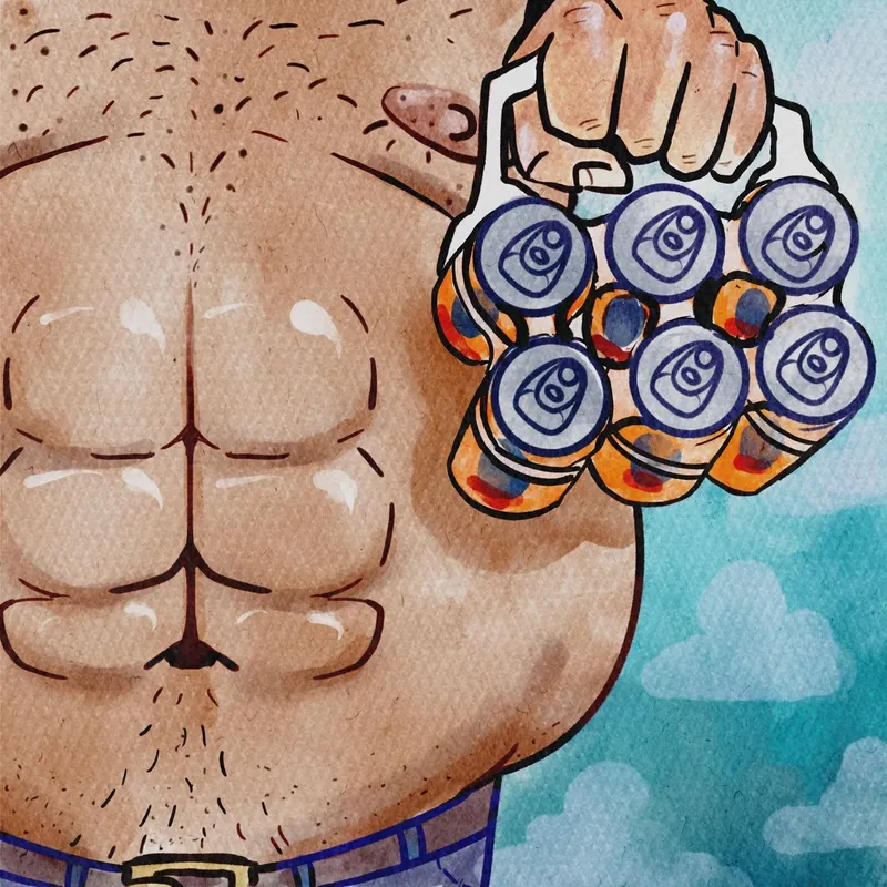 ABS n' a 6-Pack artwork