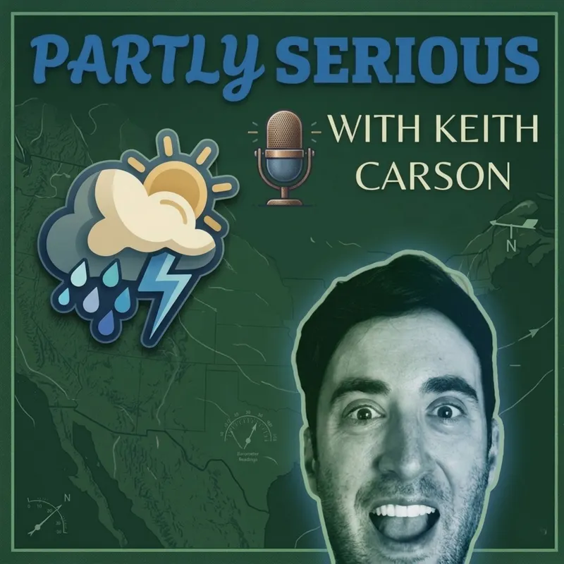 Partly Serious with Keith Carson artwork