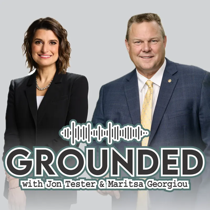 Grounded with Jon Tester & Maritsa Georgiou artwork