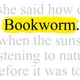 Bookworm artwork